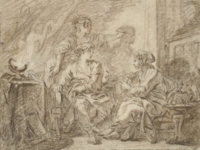 De uitvinding van het tekenen door François Boucher